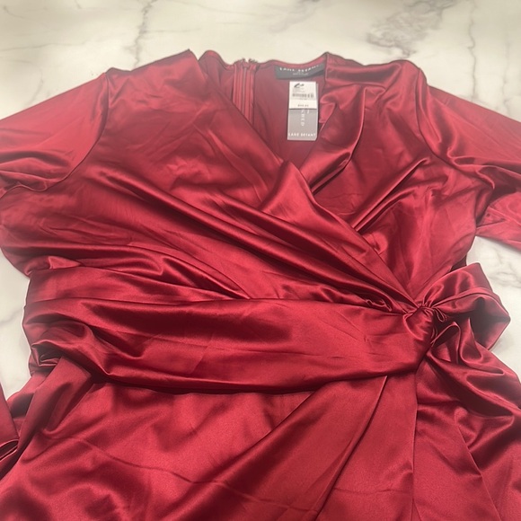 Lane Bryant Rich Red Satin Dress - NWT - Picture 5 of 11